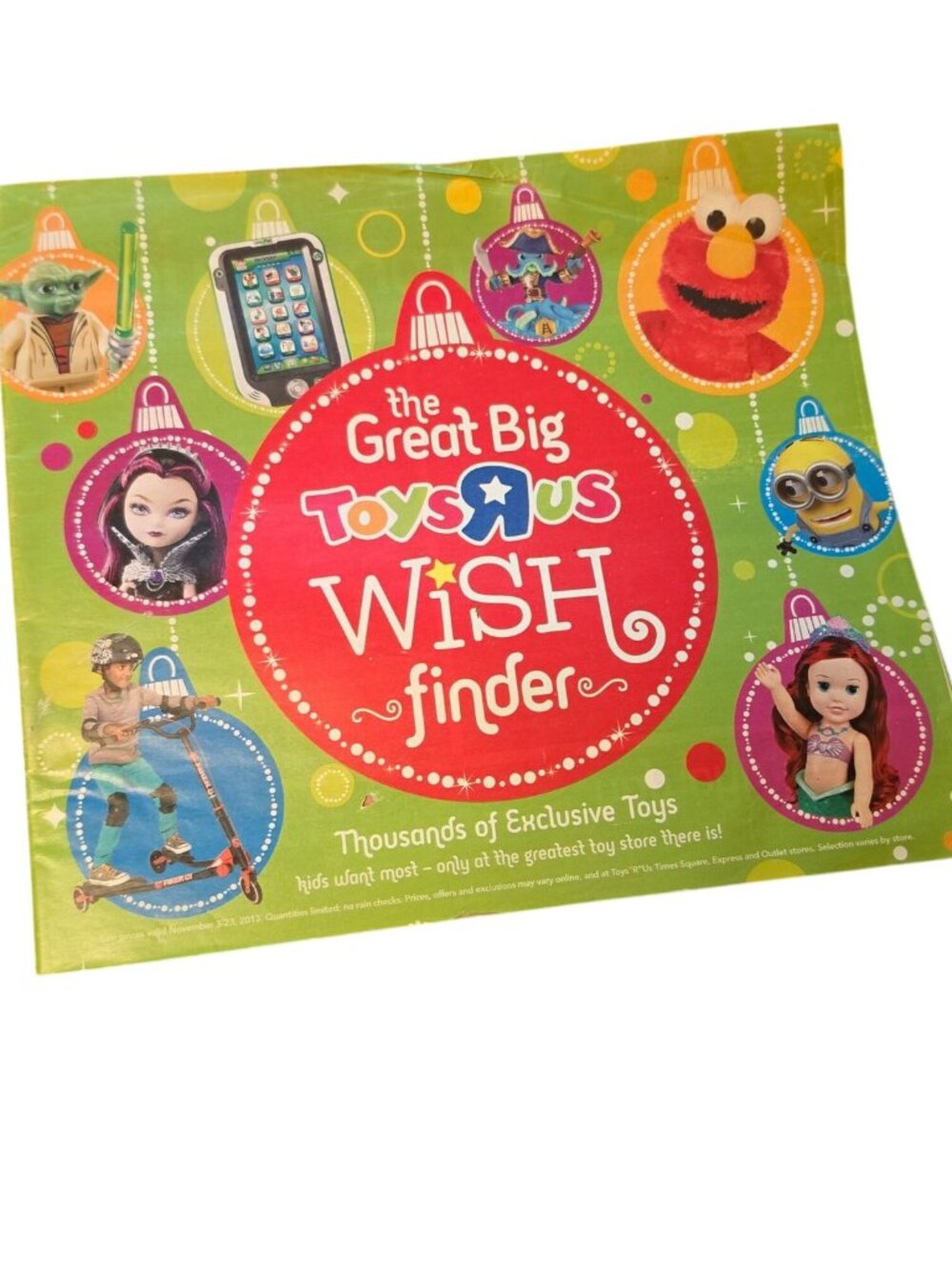 The Great Big Toys R Us Wish Finder Catalog 2013 Christmas Holiday Catalogue